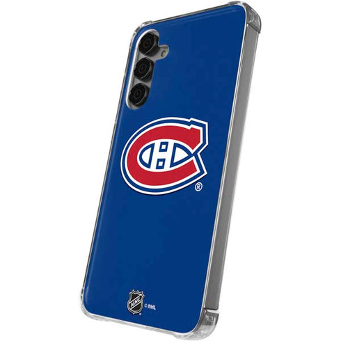 NHL Montreal Canadiens Solid Background Galaxy S24 Plus Clear Case