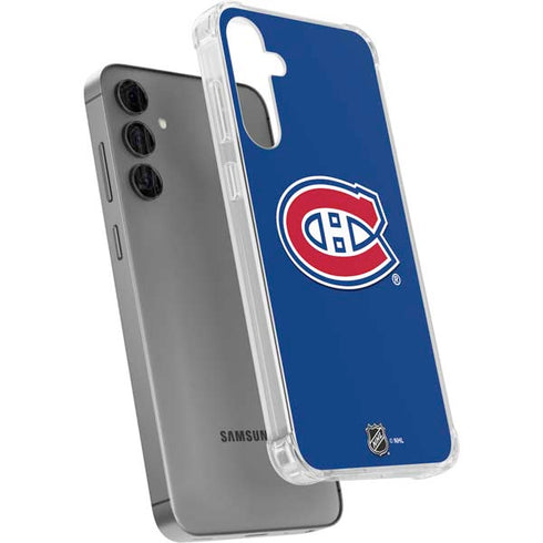 NHL Montreal Canadiens Solid Background Galaxy S24 Plus Clear Case