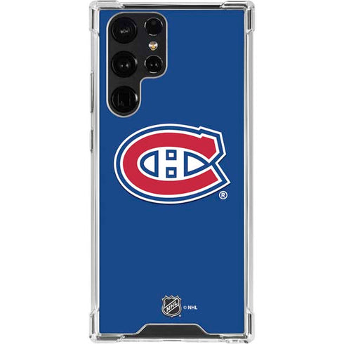 NHL Montreal Canadiens Solid Background Galaxy S24 Ultra Clear Case