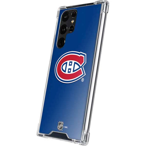 NHL Montreal Canadiens Solid Background Galaxy S24 Ultra Clear Case
