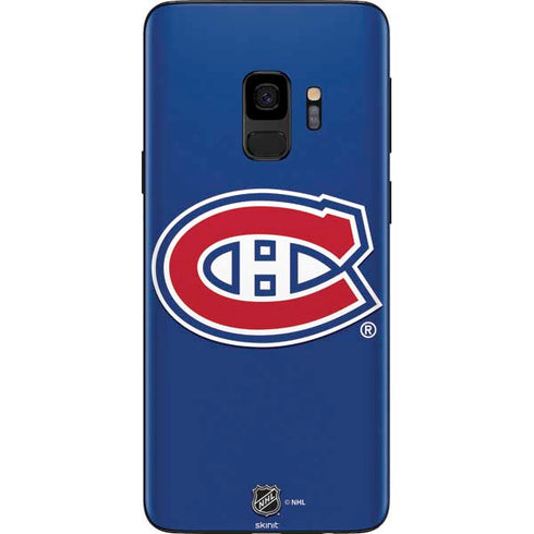 NHL Montreal Canadiens Solid Background Galaxy S9 Skin