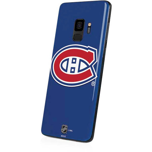 NHL Montreal Canadiens Solid Background Galaxy S9 Skin