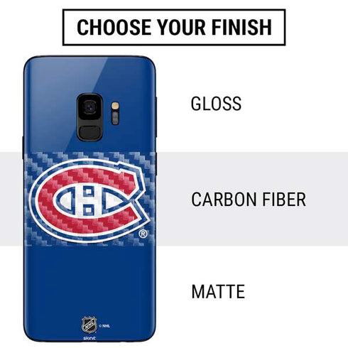 NHL Montreal Canadiens Solid Background Galaxy S9 Skin