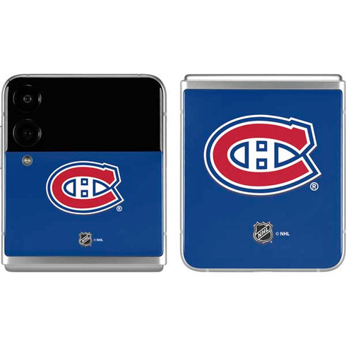 NHL Montreal Canadiens Solid Background Galaxy Z Flip4 5G Skin