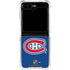 NHL Montreal Canadiens Solid Background Galaxy Z Flip5 5G Clear Case