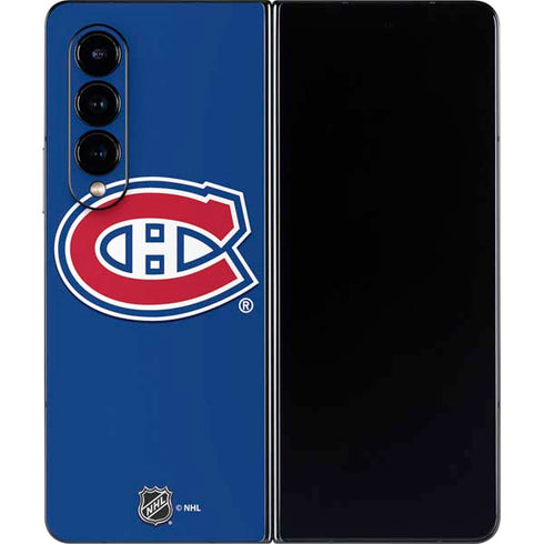 NHL Montreal Canadiens Solid Background Galaxy Z Fold4 5G Skin