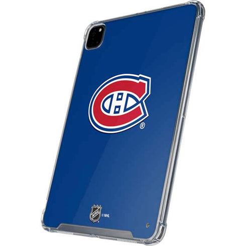 NHL Montreal Canadiens Solid Background iPad Pro 12.9in (2020) Clear Case