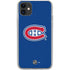 NHL Montreal Canadiens Solid Background iPhone 11 Clear Case