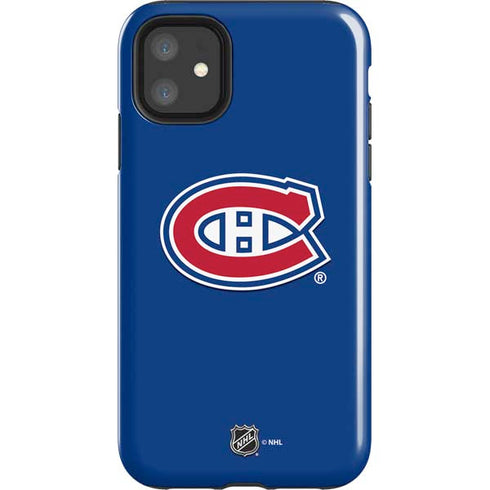 NHL Montreal Canadiens Solid Background iPhone 11 Impact Case