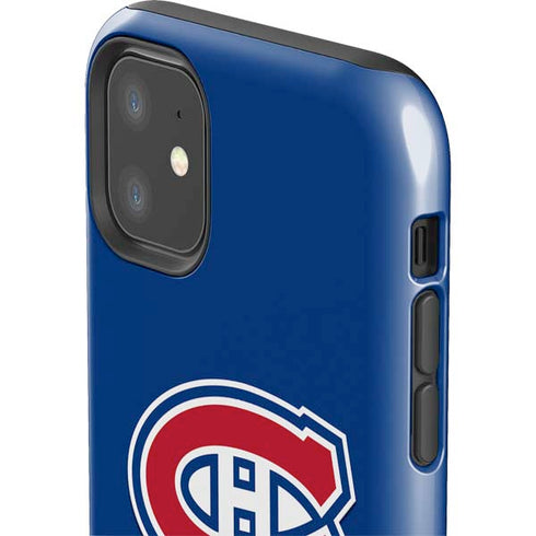 NHL Montreal Canadiens Solid Background iPhone 11 Impact Case