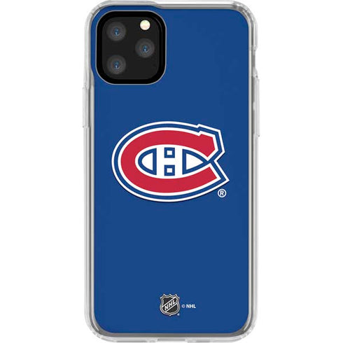 NHL Montreal Canadiens Solid Background iPhone 11 Pro Clear Case