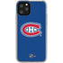 NHL Montreal Canadiens Solid Background iPhone 11 Pro Clear Case