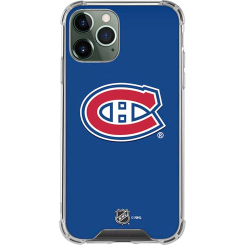 NHL Montreal Canadiens Solid Background iPhone 11 Pro Max Clear Case