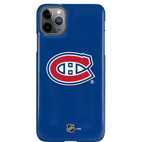 NHL Montreal Canadiens Solid Background iPhone 11 Pro Max Lite Case