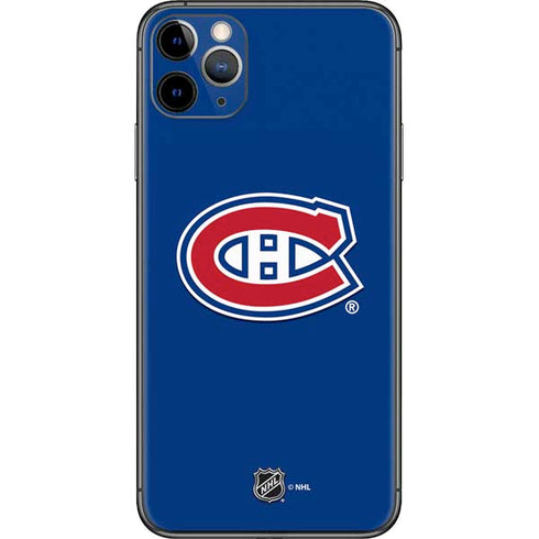 NHL Montreal Canadiens Solid Background iPhone 11 Pro Max Skin