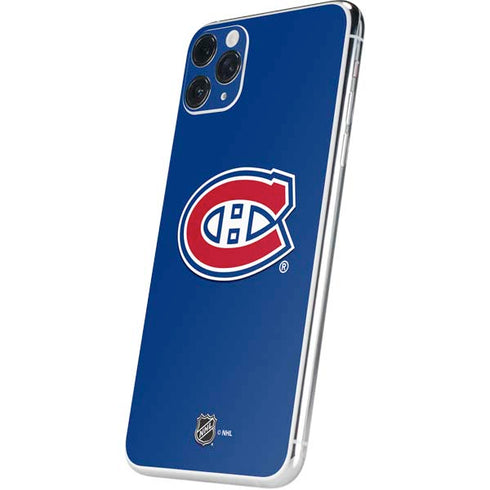 NHL Montreal Canadiens Solid Background iPhone 11 Pro Max Skin