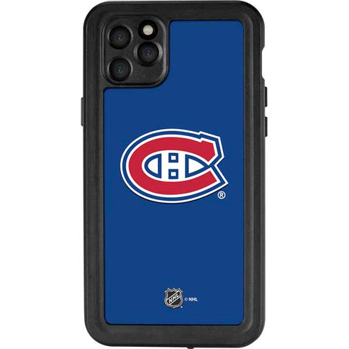 NHL Montreal Canadiens Solid Background iPhone 11 Pro Max Waterproof Case