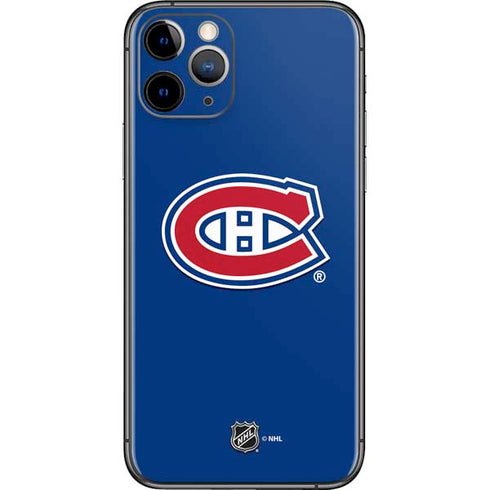 NHL Montreal Canadiens Solid Background iPhone 11 Pro Skin