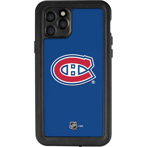 NHL Montreal Canadiens Solid Background iPhone 11 Pro Waterproof Case