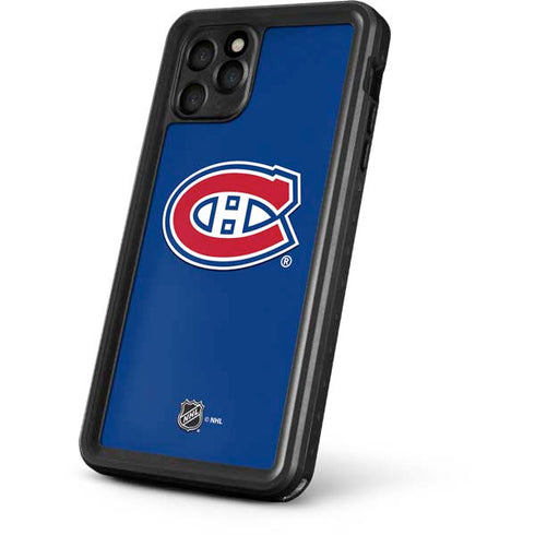 NHL Montreal Canadiens Solid Background iPhone 11 Pro Waterproof Case