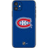 NHL Montreal Canadiens Solid Background iPhone 11 Skin