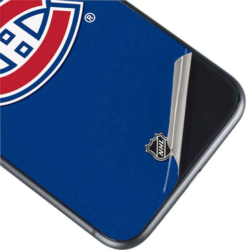 NHL Montreal Canadiens Solid Background iPhone 11 Skin