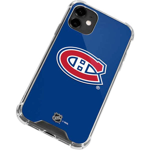 NHL Montreal Canadiens Solid Background iPhone 12 Clear Case