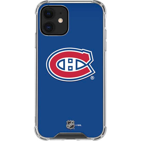 NHL Montreal Canadiens Solid Background iPhone 12 Mini Clear Case