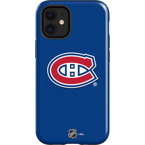 NHL Montreal Canadiens Solid Background iPhone 12 Mini Impact Case