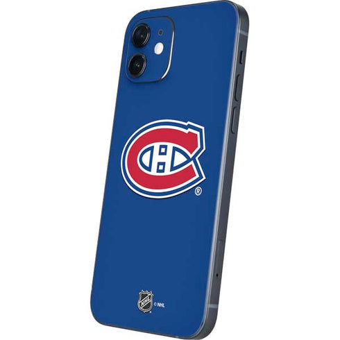 NHL Montreal Canadiens Solid Background iPhone 12 Mini Skin