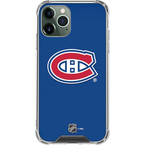NHL Montreal Canadiens Solid Background iPhone 12 Pro Clear Case