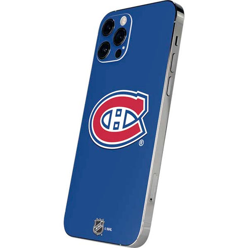 NHL Montreal Canadiens Solid Background iPhone 12 Pro Skin
