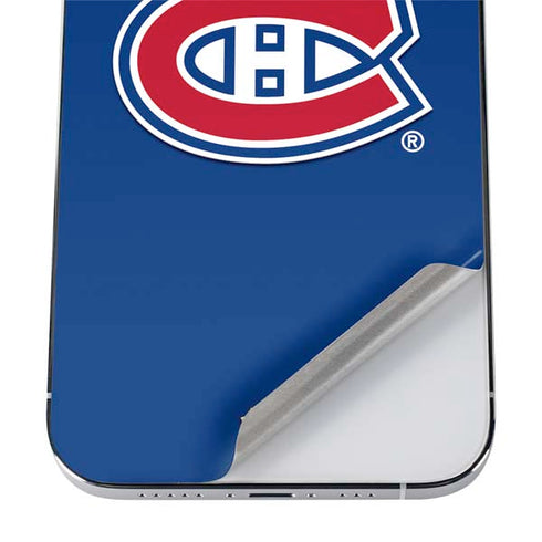NHL Montreal Canadiens Solid Background iPhone 12 Pro Skin