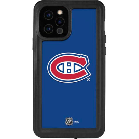 NHL Montreal Canadiens Solid Background iPhone 12 Pro Waterproof Case