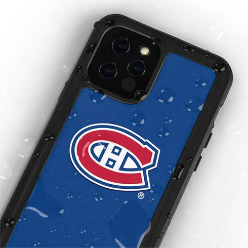 NHL Montreal Canadiens Solid Background iPhone 12 Pro Waterproof Case