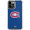 NHL Montreal Canadiens Solid Background iPhone 13 Pro Max Clear Case