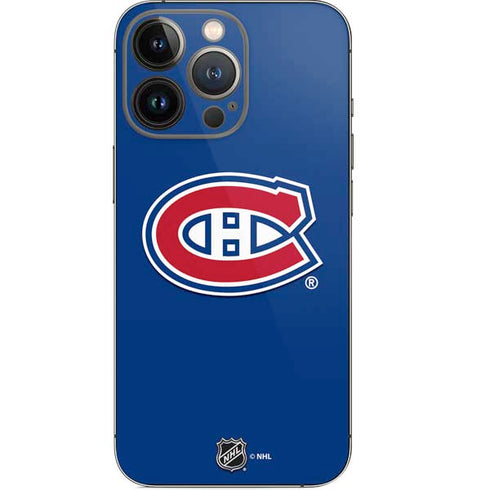 NHL Montreal Canadiens Solid Background iPhone 13 Pro Skin