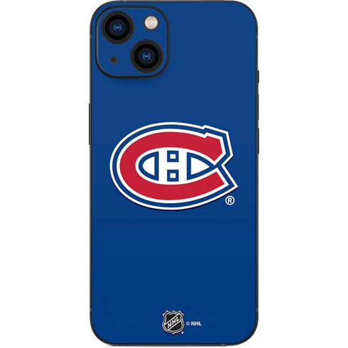 NHL Montreal Canadiens Solid Background iPhone 13 Skin