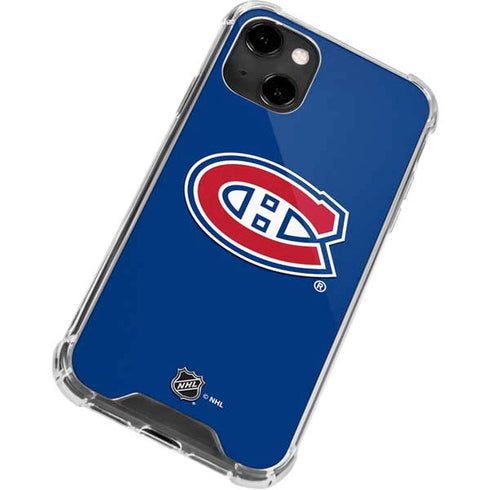 NHL Montreal Canadiens Solid Background iPhone 14 Clear Case