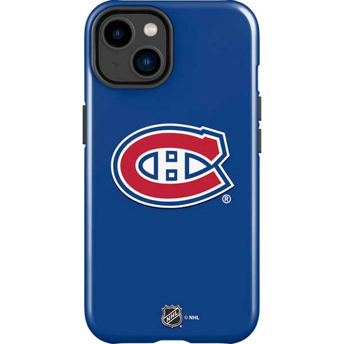 NHL Montreal Canadiens Solid Background iPhone 14 Plus Impact Case