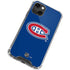 NHL Montreal Canadiens Solid Background iPhone 14 Plus Clear Case