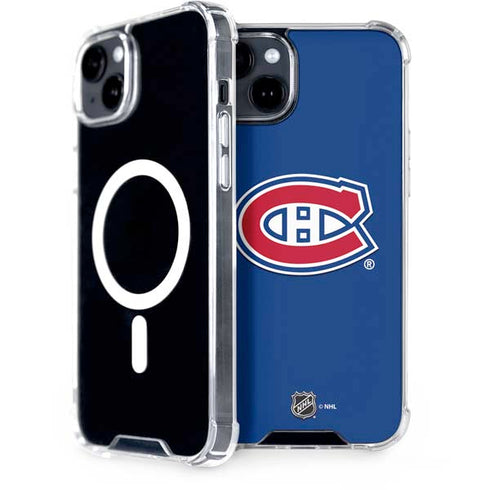 NHL Montreal Canadiens Solid Background iPhone 15 Plus MagSafe Case