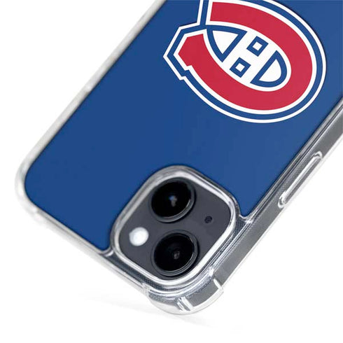 NHL Montreal Canadiens Solid Background iPhone 15 Plus MagSafe Case