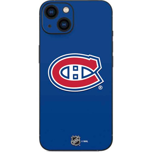 NHL Montreal Canadiens Solid Background iPhone 15 Plus Skin