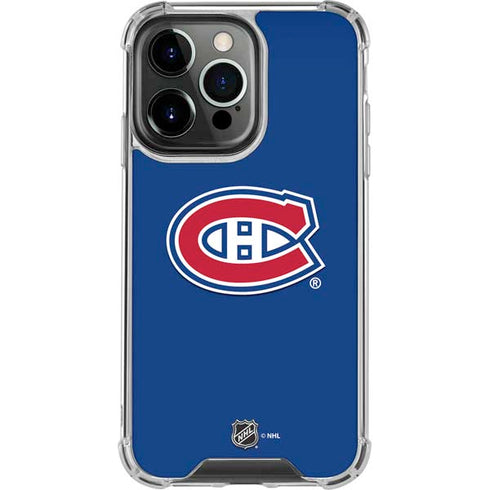 NHL Montreal Canadiens Solid Background iPhone 14 Pro Clear Case