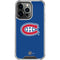 NHL Montreal Canadiens Solid Background iPhone 14 Pro Clear Case