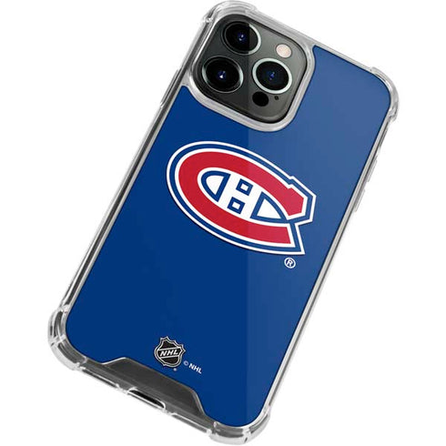 NHL Montreal Canadiens Solid Background iPhone 15 Pro Clear Case