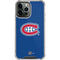 NHL Montreal Canadiens Solid Background iPhone 14 Pro Max Clear Case
