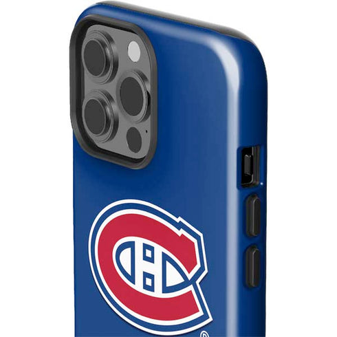 NHL Montreal Canadiens Solid Background iPhone 15 Pro Max Impact Case