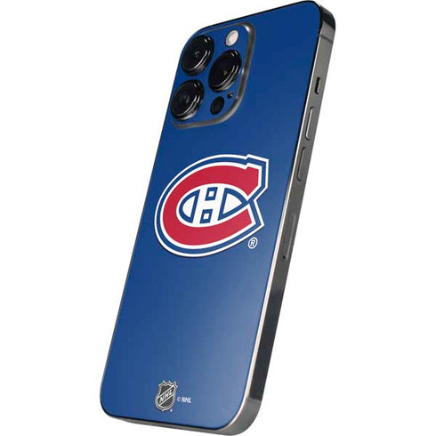 NHL Montreal Canadiens Solid Background iPhone 14 Pro Skin